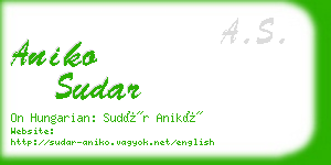 aniko sudar business card